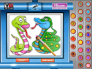 Snakes Online Coloring Game - Y8.COM