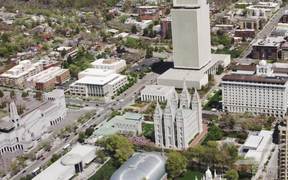 Aerial of downtown Salt Lake City in Ultra HD - Tech - VIDEOTIME.COM