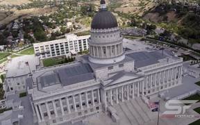 Utah State Capitol Building aerial view HD - Fun - VIDEOTIME.COM