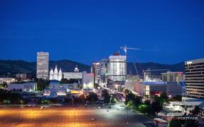 Salt Lake City Nightime Timelapse - Tech - VIDEOTIME.COM