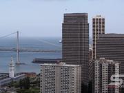 Panorama of San Francisco Bay Bridge and Buildings