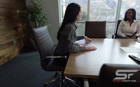 Woman Walking into Conference Room Slow Motion