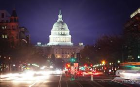 Time lapse of the US Captiol at Night with Flares - Fun - VIDEOTIME.COM