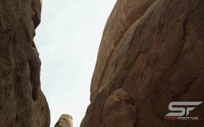 High Walls of Sandstone Fins - Fun - VIDEOTIME.COM