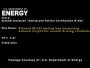 Ethanol Fuel Emissions Testing and Vehicle