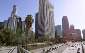 Wide Panorama of Skyscrapers in Los Angeles - Fun - VIDEOTIME.COM