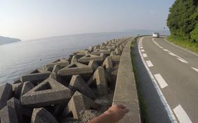 Walking Along a Seaside Road in Naruto City - Fun - VIDEOTIME.COM