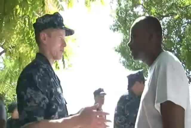 Commander Carrier Strike Group 1 Visits Haiti