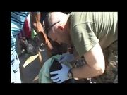 Marines Treat Injured and Sick Local Haitians