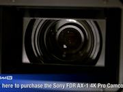 First Look Review of Sony FDR AX-1