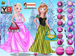 Elsa With Anna Dressup Play Now