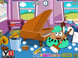 Pou Classroom Clean | Play Now Online for Free - Y8.com