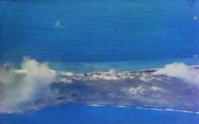 Iwo Jima - Planes Bomb and Strafe Island 1945