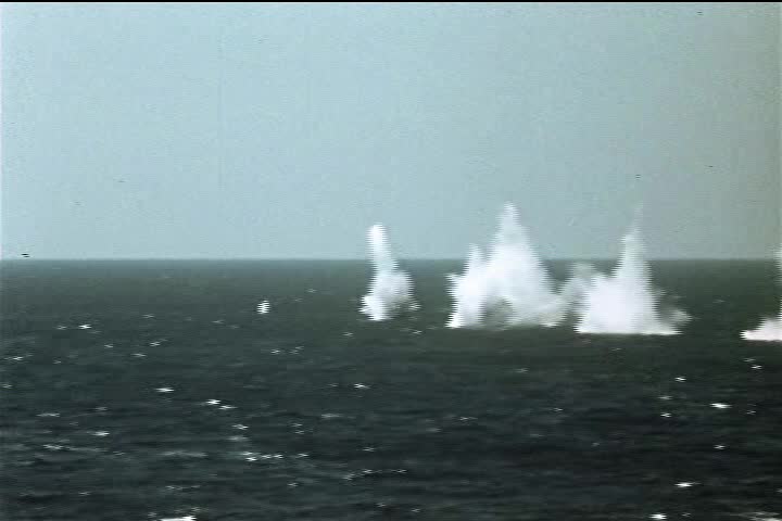 Mass Attack On Submarine
