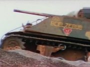 Iwo Jima - Armored Vehicles Move Inland