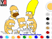 The Simpsons Coloring - Fun/Crazy - Y8.COM