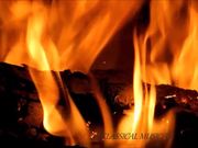 Bach Music and Fireplace in Macro