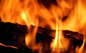 Classical Music and Flames in Macro - Music - VIDEOTIME.COM