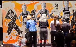 Providence College Sport: Art Mural Timelapse - Fun - VIDEOTIME.COM