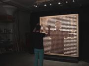 Daniel Rozin, “Wooden Mirror,” 2014