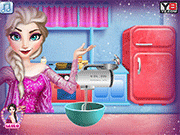 Cooking Christmas Cake with Elsa - Girls - Y8.COM