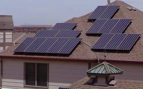 Residential Photovoltaic Solar Panels B-Roll - Tech - VIDEOTIME.COM