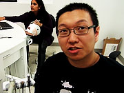 Hunter Predental student Jimmy L. at DentSim Lab