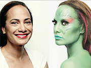 Halloween Makeup How-To: Gina Pell as Gamora