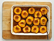 Roasted Peaches with Honey and Rosemary