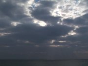 Dramatic Clouds Over the Ocean in Time Lapse