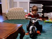 Quentin Tries Out His New Trike