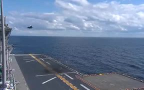 F-35B Lightning Makes Vertical Landing at Sea - Commercials - VIDEOTIME.COM