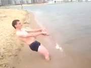 Crazy Russian on the Beach