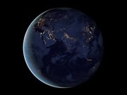Animation of Rotating Earth at Night - Tech - Y8.COM