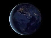 Animation of Rotating Earth at Night